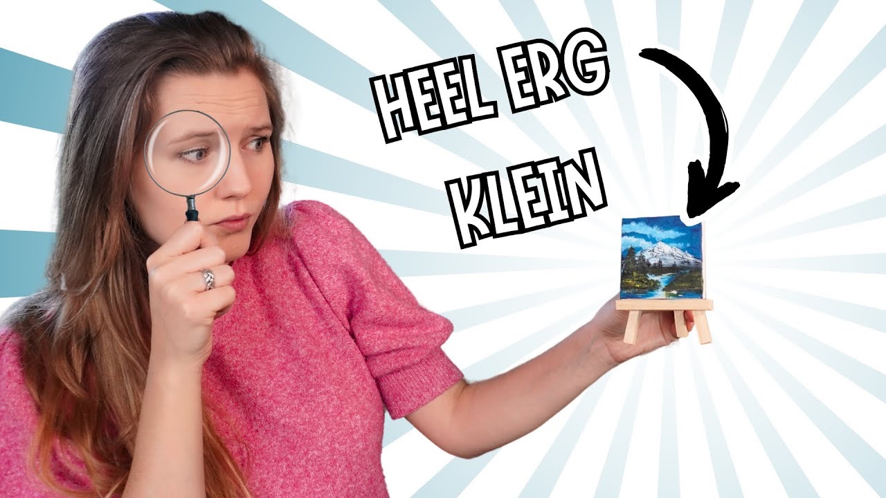 MINI SCHILDERIJTJE maken?! - Bob Ross Challenge