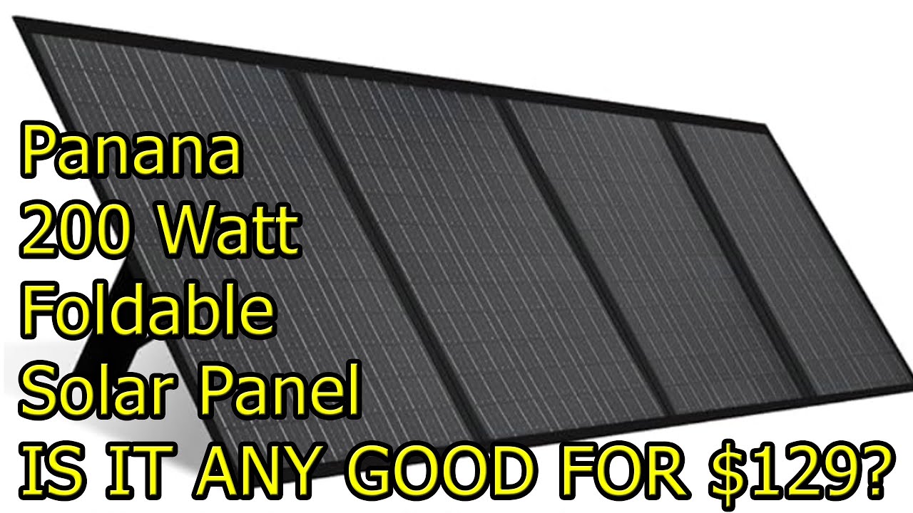 🤓 Panana 200W Portable Foldable Solar Panel 200 Watt UNBOXING and REVIEW TEST #wisebuyreviews