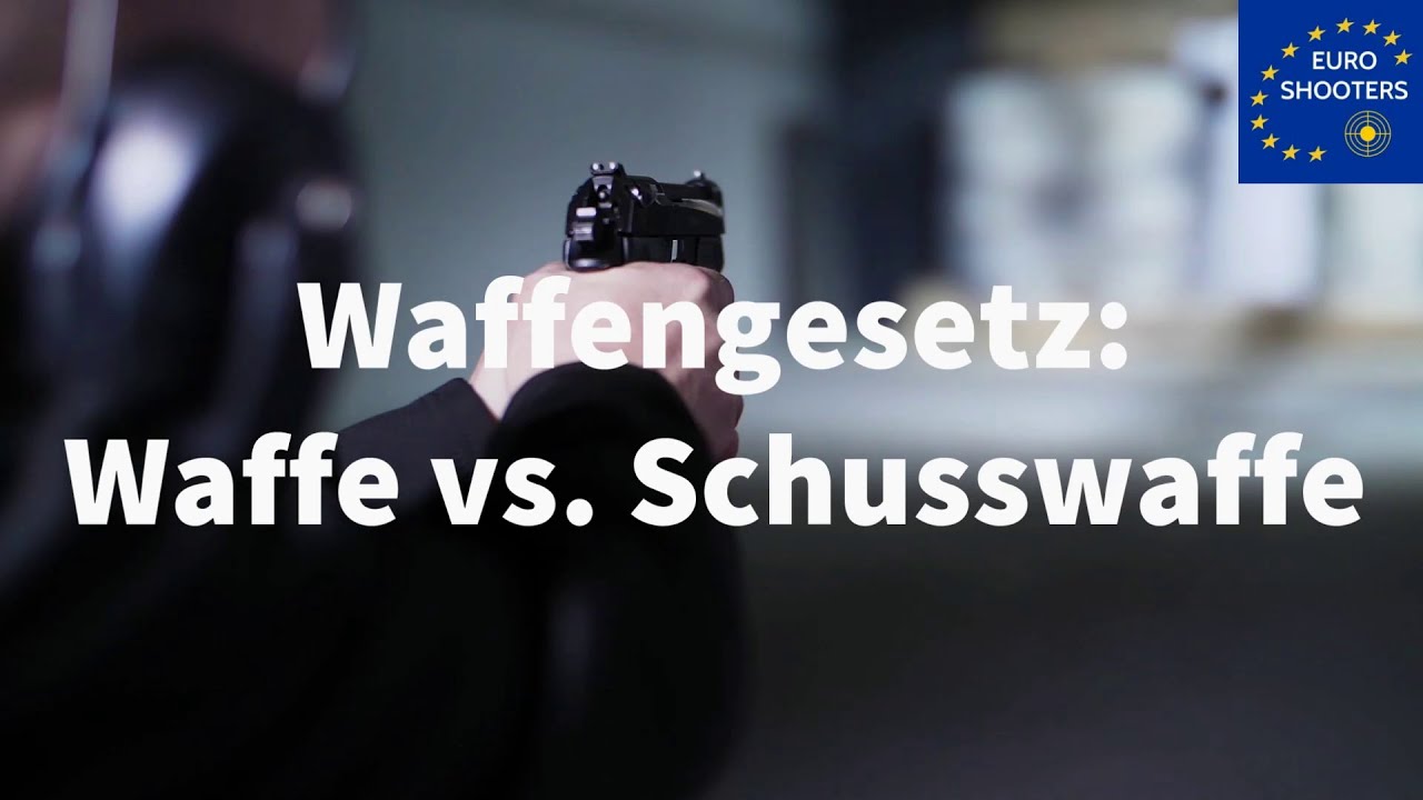 Waffengesetz: Waffe vs. Schusswaffe, Handfeuerwaffe, Faustfeuerwaffe