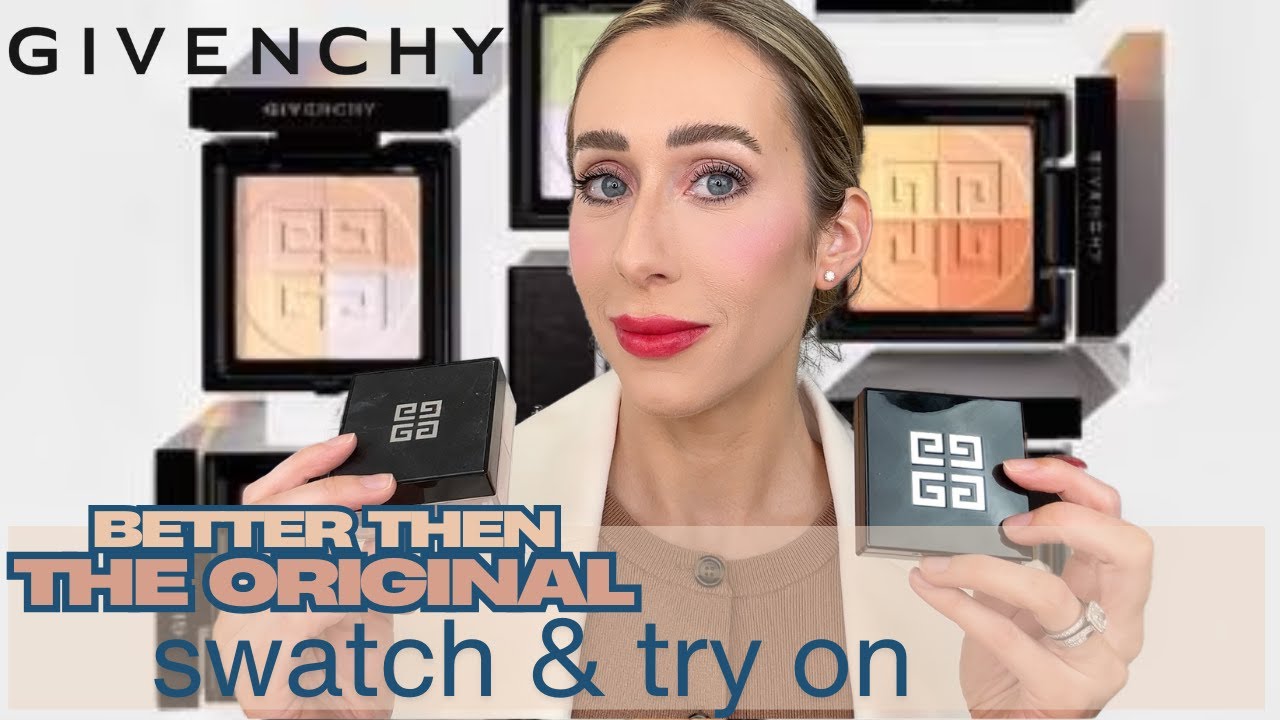 NEW GIVENCHY PRISME LIBRE 4 COLOR PRESSED POWDER Comparison and Try on