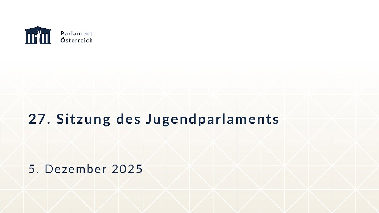 27. Sitzung des Jugendparlaments