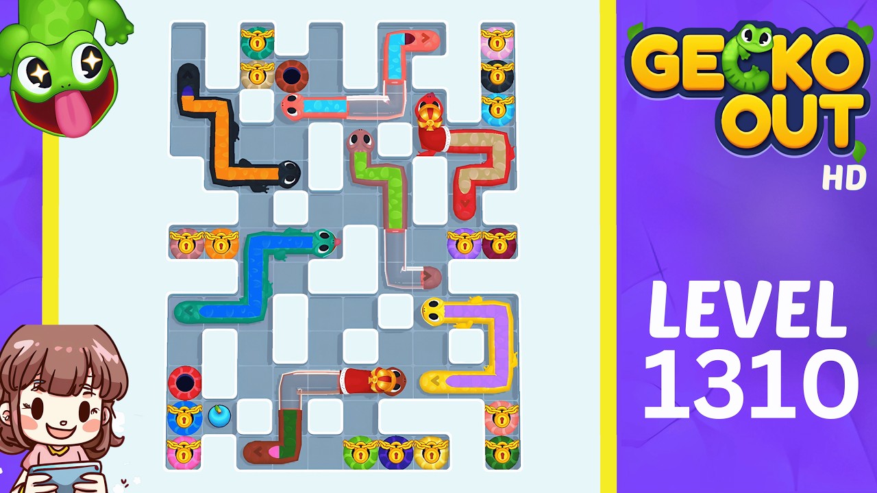 Gecko Out Level 1310 Solution Walkthrough
