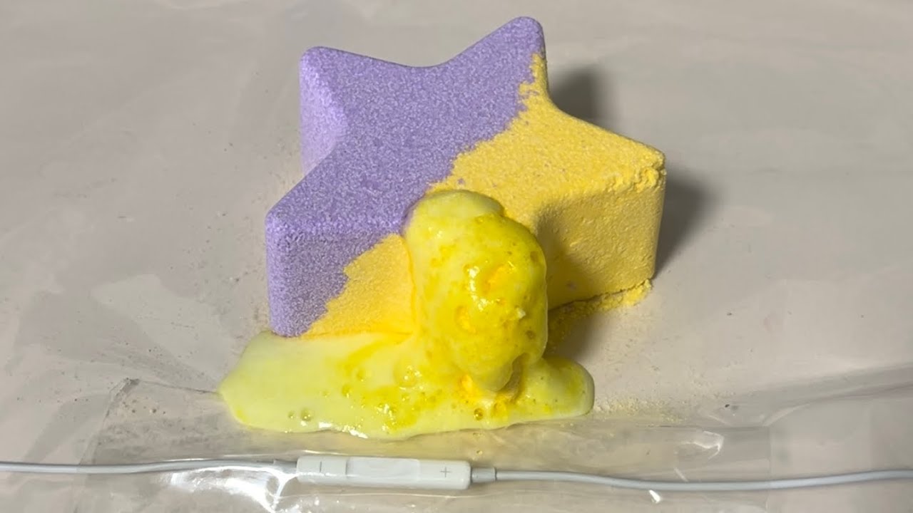 ASMR🌟따끔한 입욕제 소리💫Fizzing Bath Bomb Sounds (No Talking)