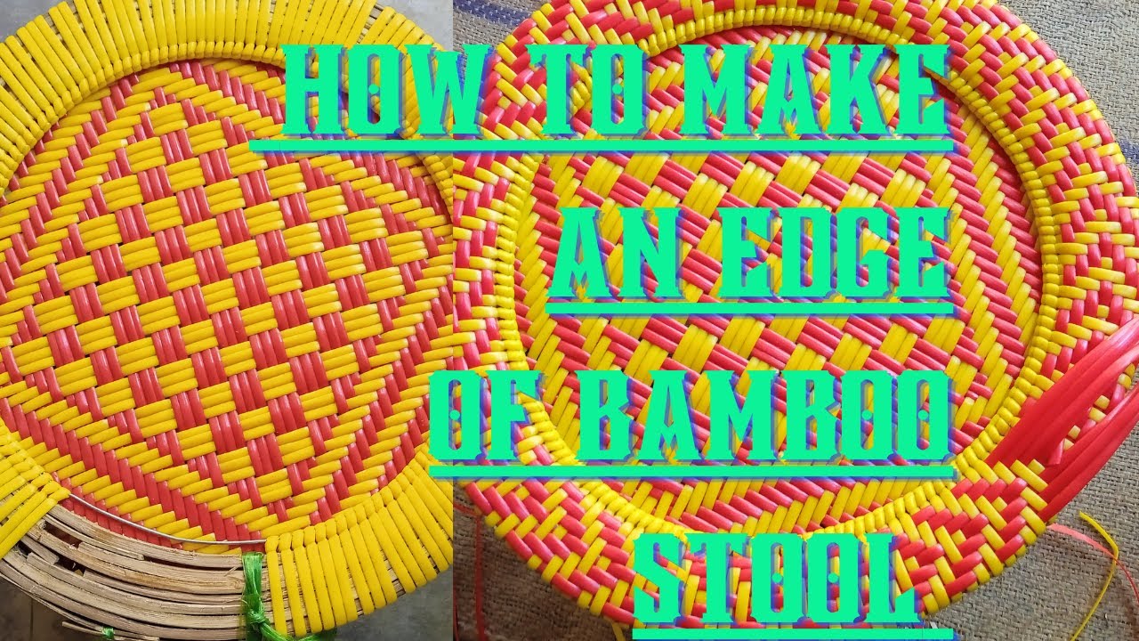 Handcrafted// An edge of bamboo stool making process.// By M kamma hc.