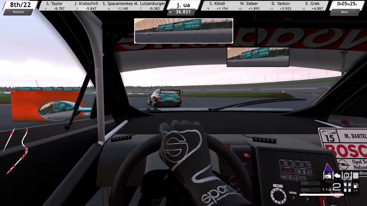 DTM 2002 Classic 2026/race6/RAIDORACING RaceRoom (DEKRA Lausitzring DTM) Opel Astra V8 Coupe