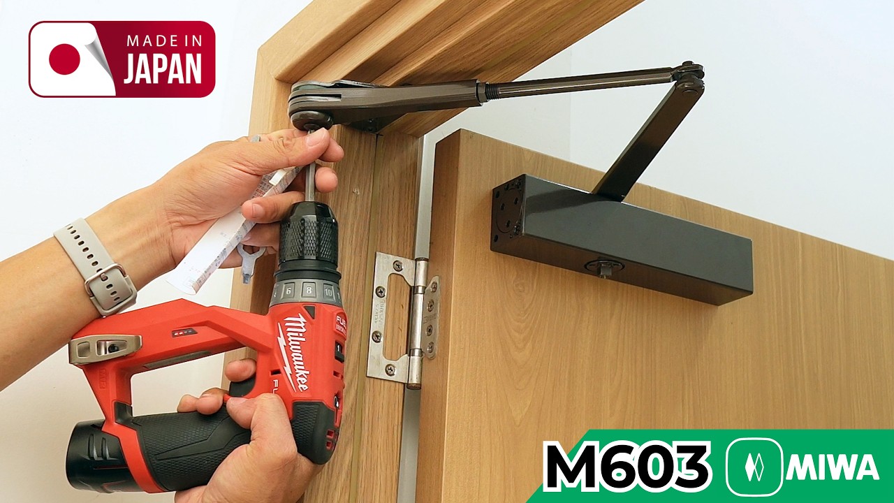 [ NỘI ĐỊA NHẬT ] Cách Lắp Đặt Tay Co Thủy Lực MIWA M603 Cho Cửa Gỗ |  Kingston.vn