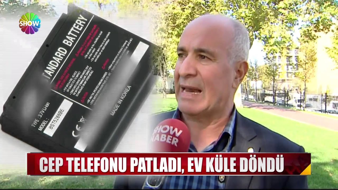 Cep telefonu patladı, ev küle döndü