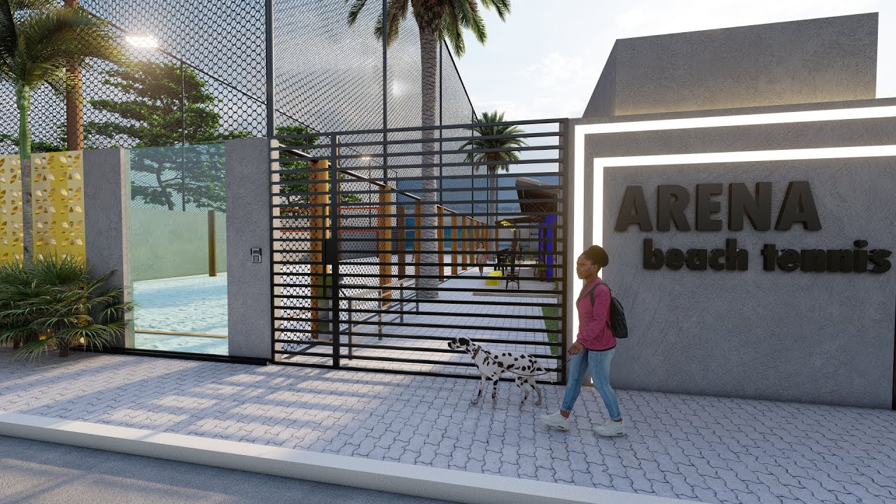 Projeto da Arena Beach Tennis em Cabo Frio - Hugo Costa Arquitetura