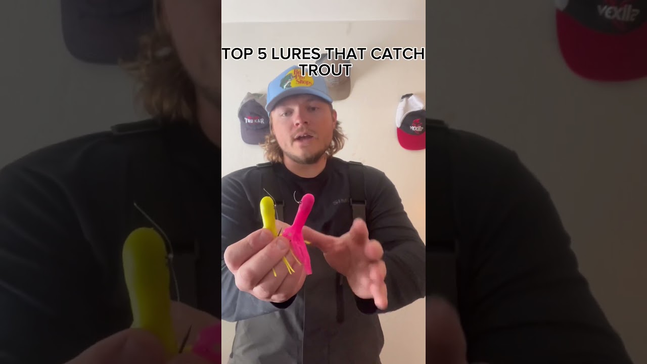 Top 5 best lures that catch TROUT🎣❄️ #icefishing #trout #lures