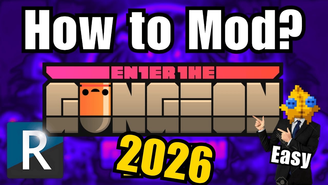 (2025) САМЫЙ БЫСТРЫЙ СПОСОБ УСТАНОВКИ МОДОВ ДЛЯ ENTER THE GUNGEON! - РУКОВОДСТВО ПО МОДИФИКАЦИИ И...