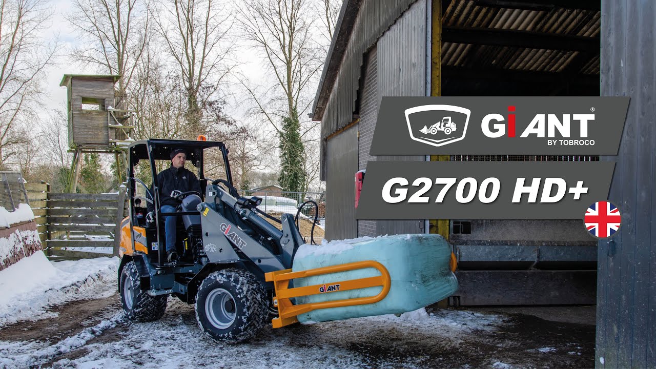 MINI LOADER AT WORK IN THE AGRICULTURAL SECTOR // GIANT G2700 HD +