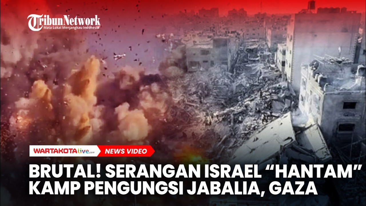 Brutal! Serangan Israel Membabi buta Hantam Kamp Pengungsi Jabalia, 10 Orang Tewas di Gaza