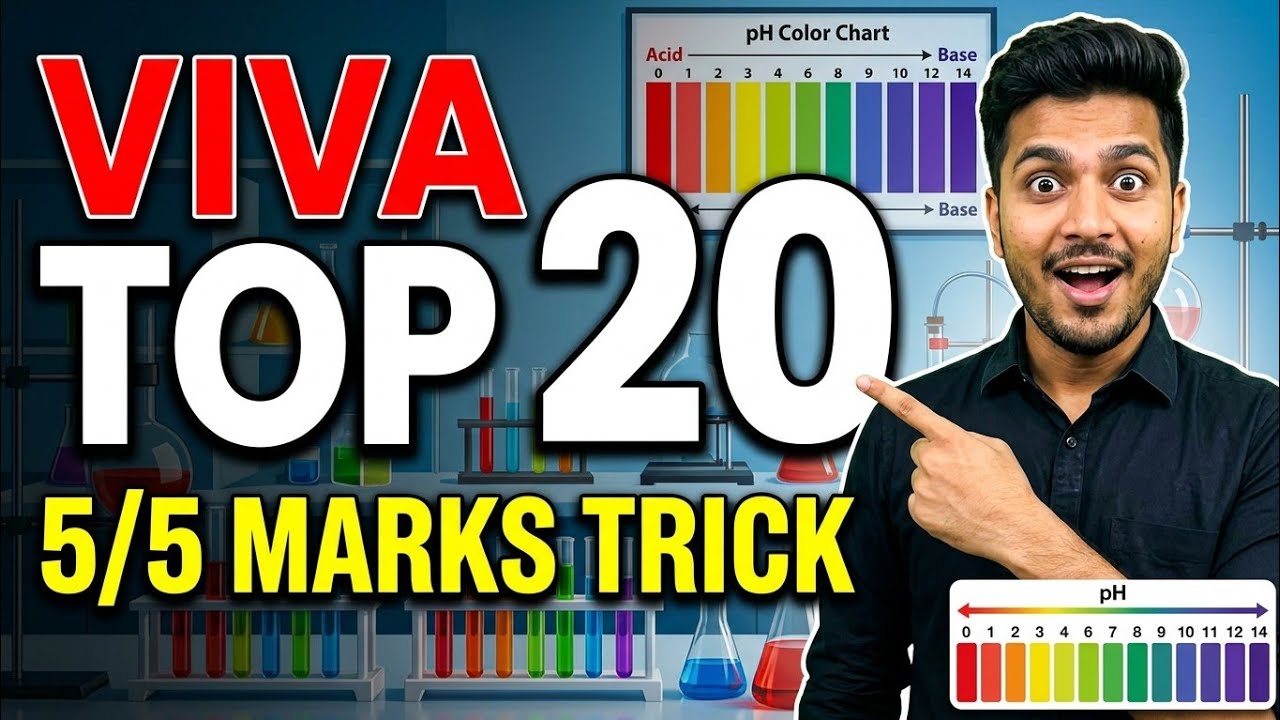 Class 10 CBSE Chemistry VIVA Top 20 Questions | Practical Exam 5/5 Marks Trick