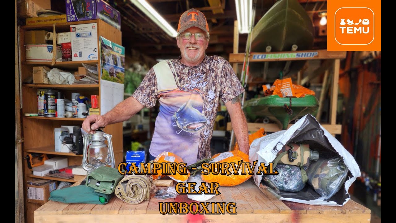 Temu Haul - Camping and Survival Gear for an upcoming camping trip - 30 percent discount code.
