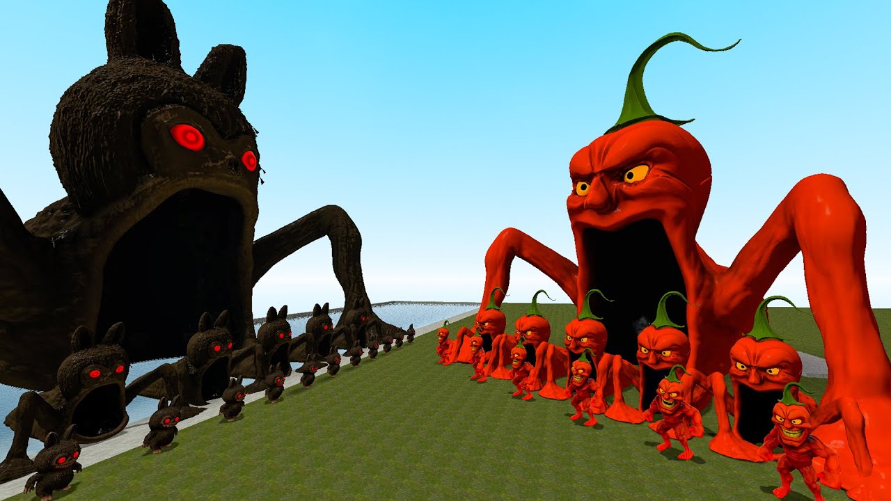 NEW CURSED LABUBU SEA EATER VS ALL MUSCLE PEPPER SEA EATER In Garry's Mod!