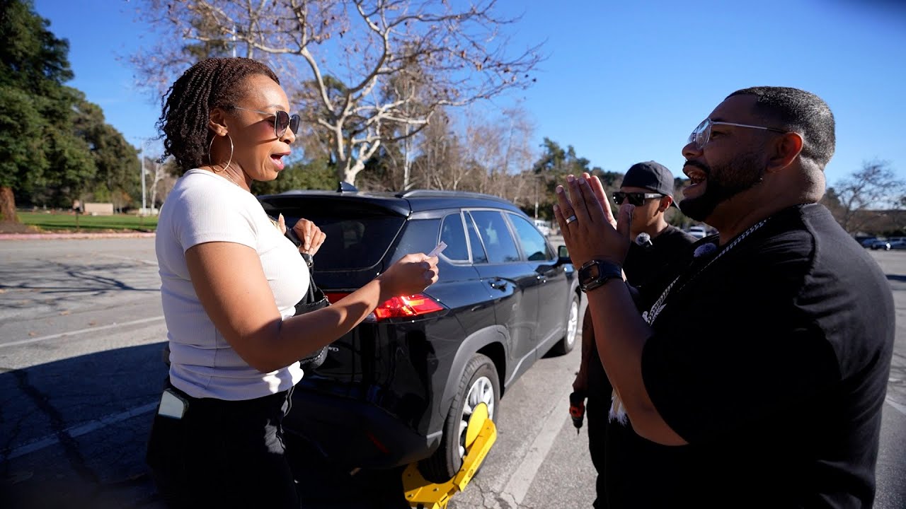 Street Symphony of Confrontation Drivers and Wheel Locks in Unison