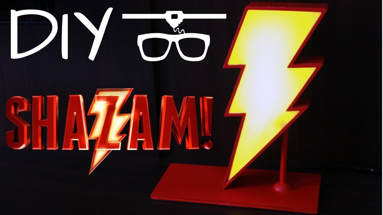 (DIY) Luminária do Shazam usando impressão 3D - Faça a sua!