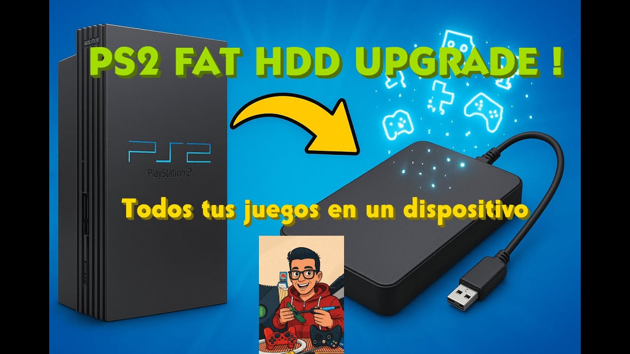 Como poner juegos en HDD interno PS2 fat