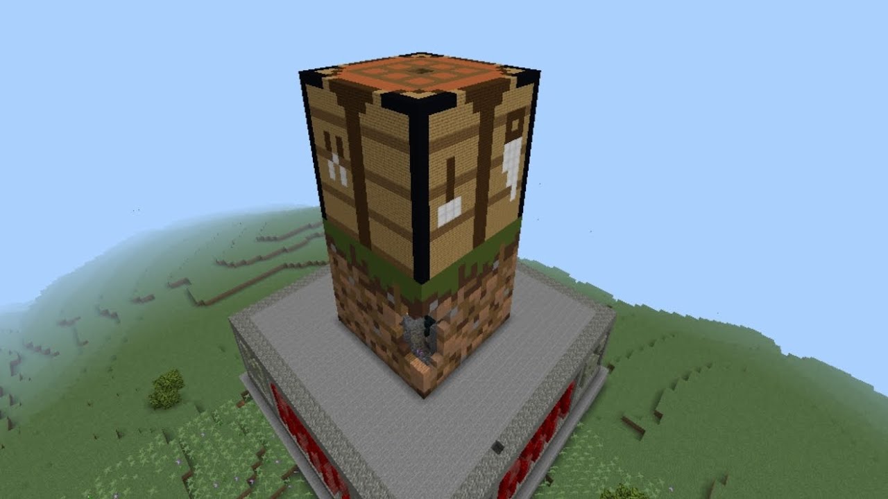 Crafting table + Dirtblock#minecraftmonument   @minecraft