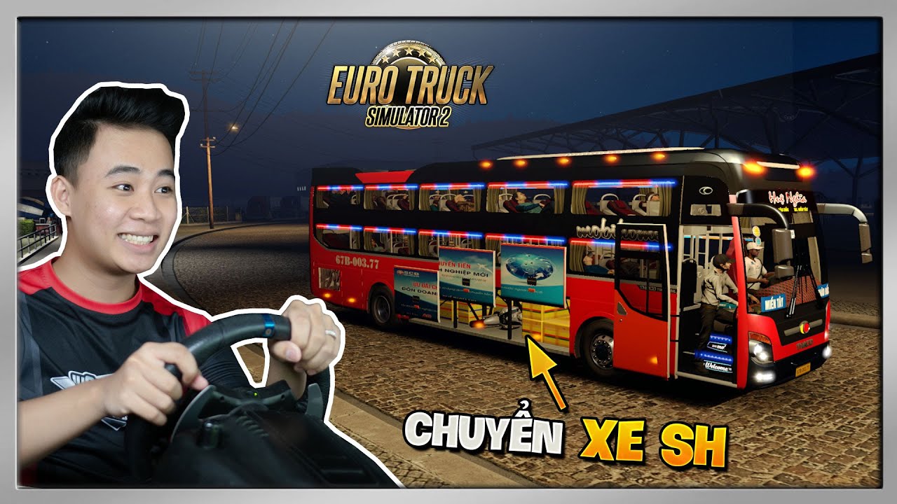 Nhà Xe Huệ Nghĩa Đưa Khách Về Châu Đốc Trong Đêm | ETS2