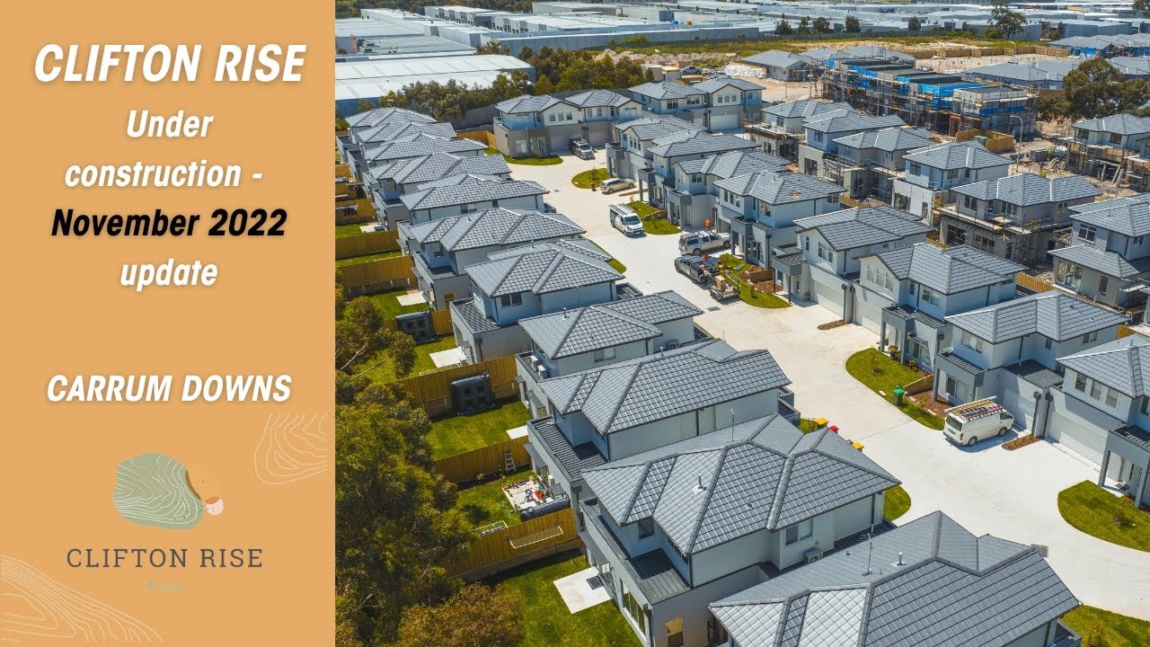 Clifton Rise  - November 2022 update - 17 Pagett Road Carrum Downs - development under construction