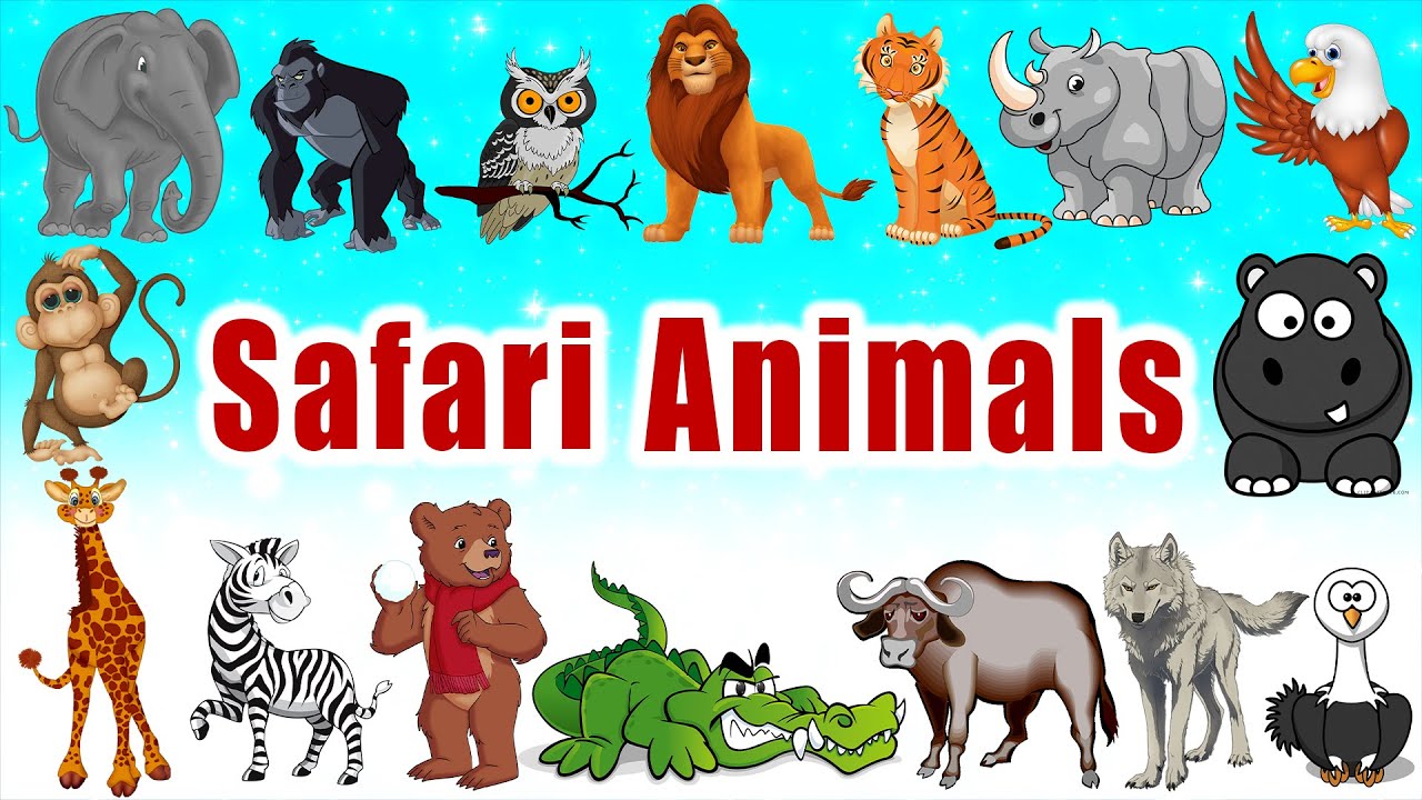 Safari Animal Sounds | Animal Sounds for Toddlers | LittleKidsTV