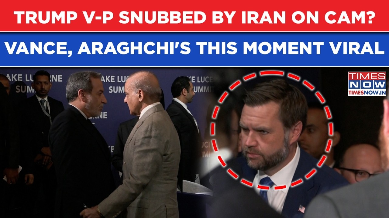 Watch Iran FM 'Snub' US V-P: Vance, Araghchi's This Switzerland Meet Moment Viral| Video Irks Trump?