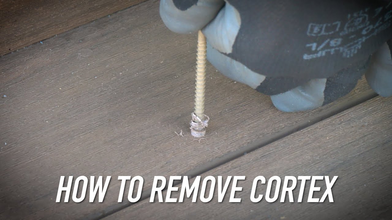 Quick Tip: How To Remove Cortex Plugs & Screws || Dr Decks