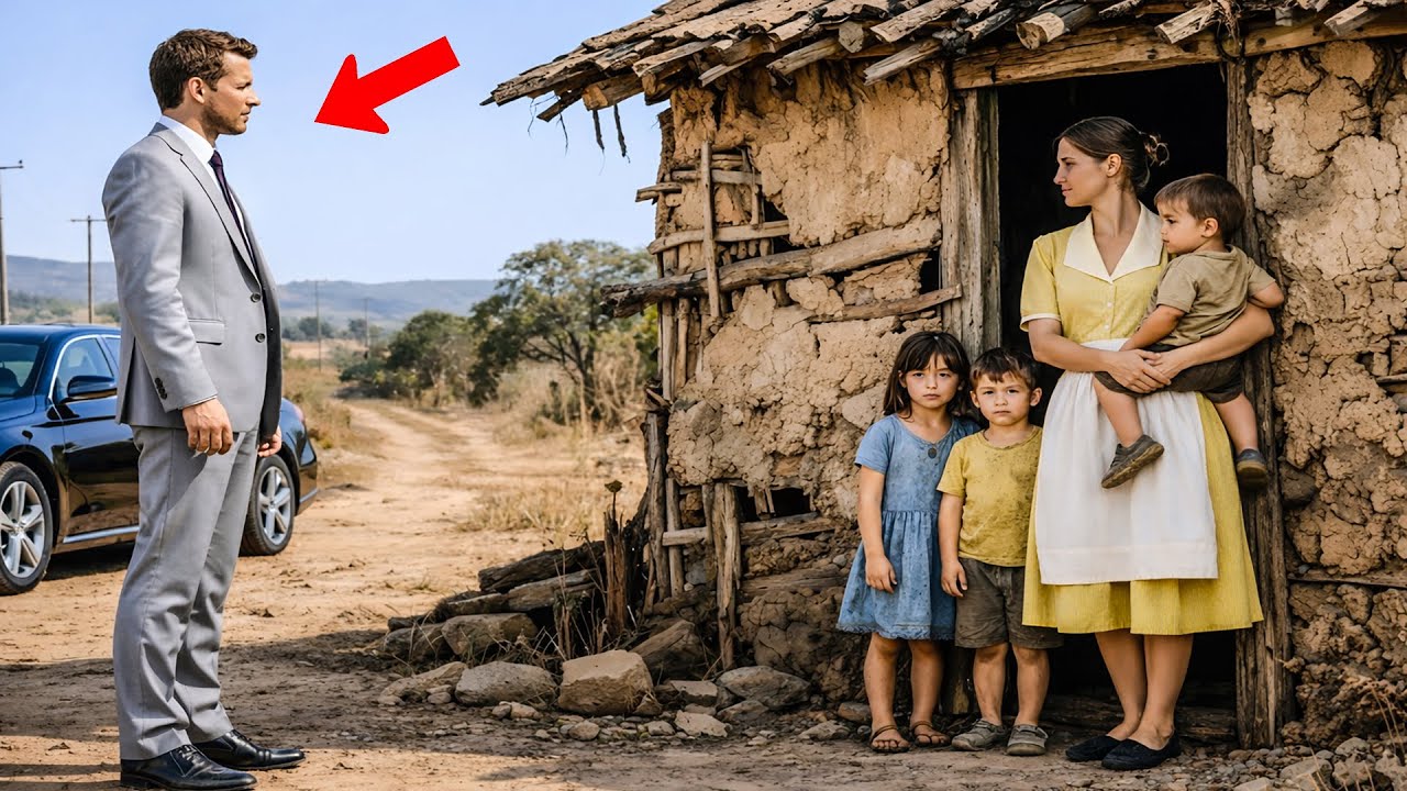 MILLONARIO SIGUE A LA LIMPIADORA Y LA VE EN UNA CASA ABANDONADA CON SUS HIJOS… Y REVELAN LA VERDAD