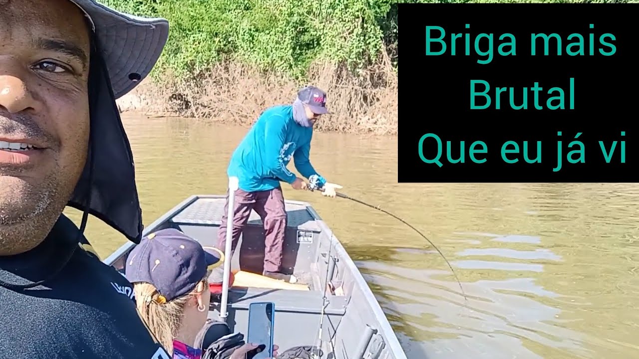 boto fisgado no rio Araguaia