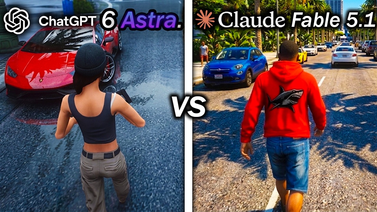ChatGPT 6 Astra vs Claude Fable 5.1 Make GTA 6
