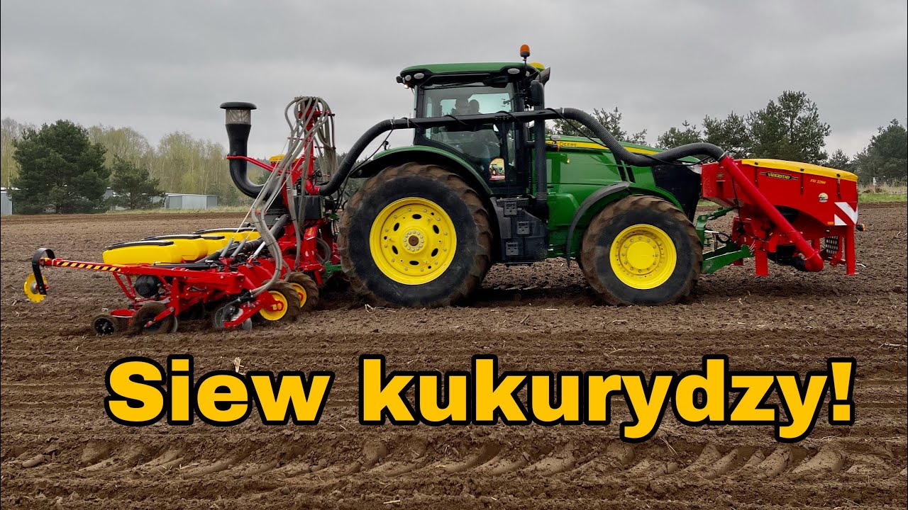 #460- Siew Kukurydzy! GR Lewandowscy wpadli na pole! John Deere 7270R+ Vaderstad Tempo V8! Akcja QQ!