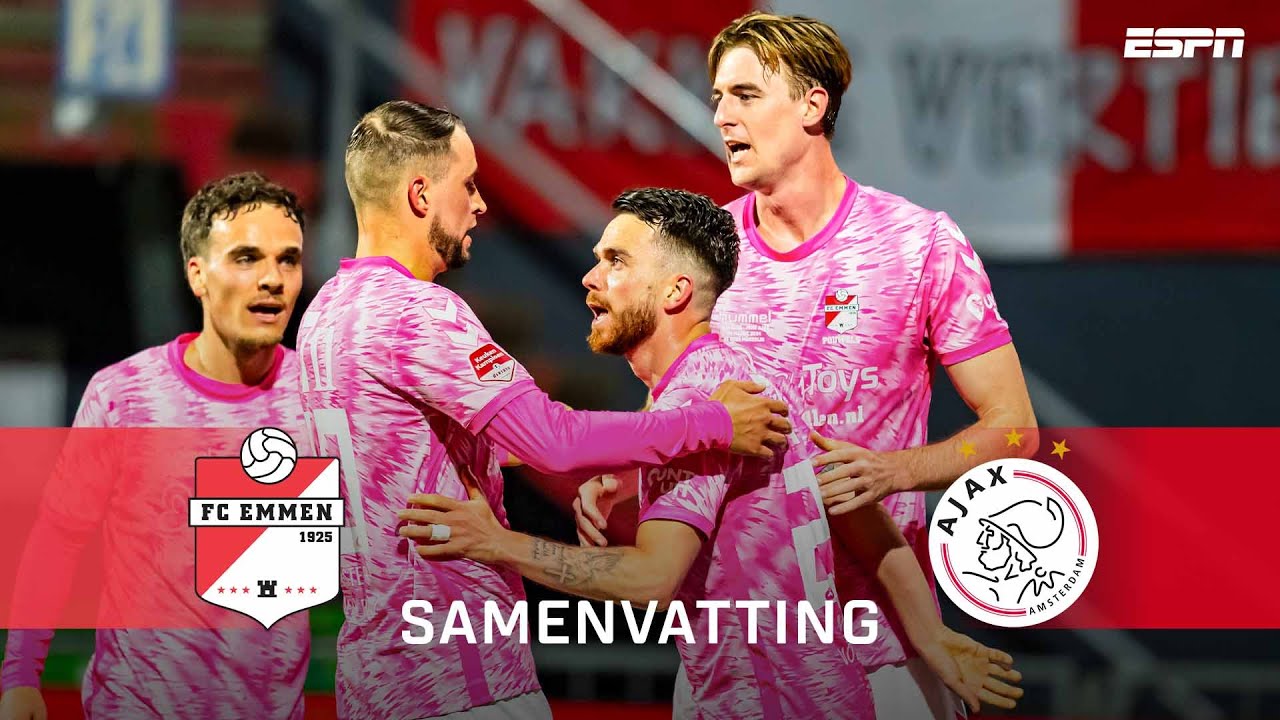 ⚽️ Het REGENT MOOIE DOELPUNTEN in EMMEN ☔️ | Samenvatting FC Emmen - Jong Ajax