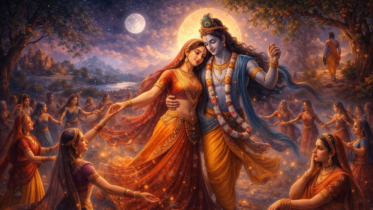 राधा-कृष्ण प्रेम का रहस्य ❤️ रासलीला, वृंदावन और भक्ति का आध्यात्मिक अर्थ #shreekrishna