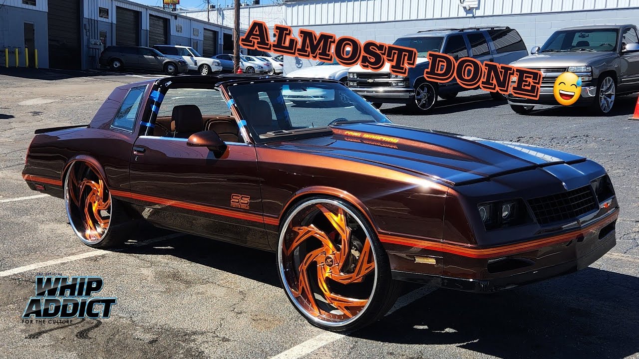 ALMOST DONE!! Dre's Kandy Monte Carlo SS Tucking 28s at Street Sin! 2 Orion 15s, Console And More!