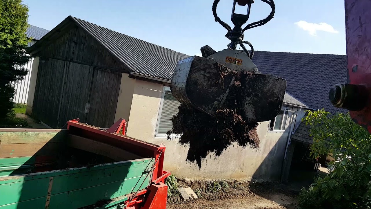 Pferdemist gehäckselt