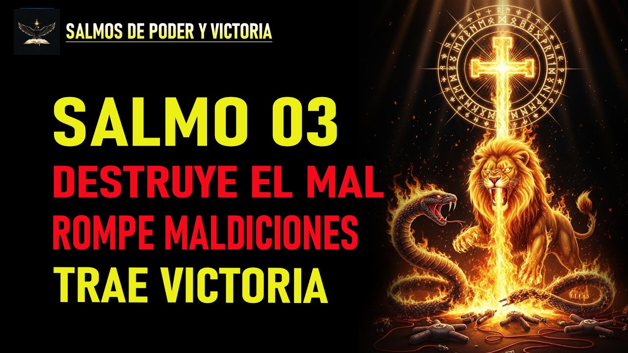 🔥 SALMO 03 PODEROSO | DESTRUYE EL MAL, LA BRUJERÍA Y TODAS LAS MALDICIONES