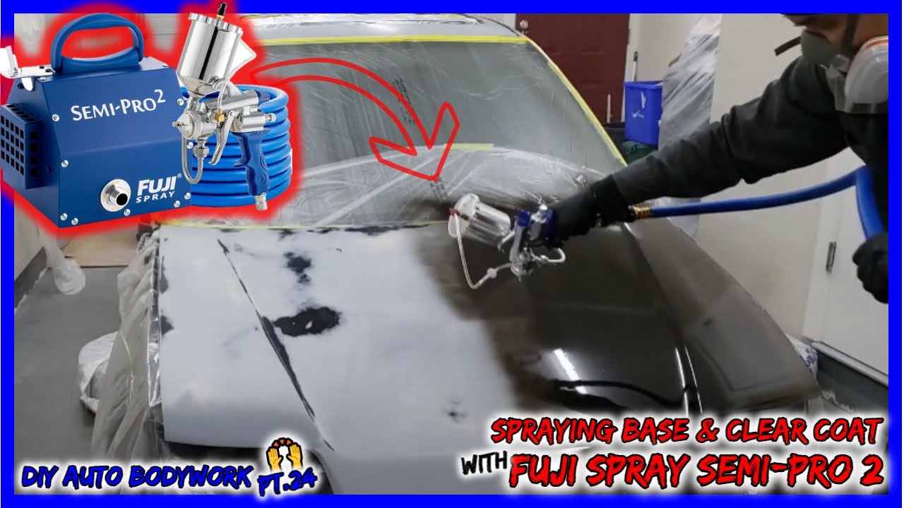 [DIY Bodywork] Pt.24 Spraying Base & Clear Coat with FujiSpray Semi-Pro 2: Successful 1st paint job👍