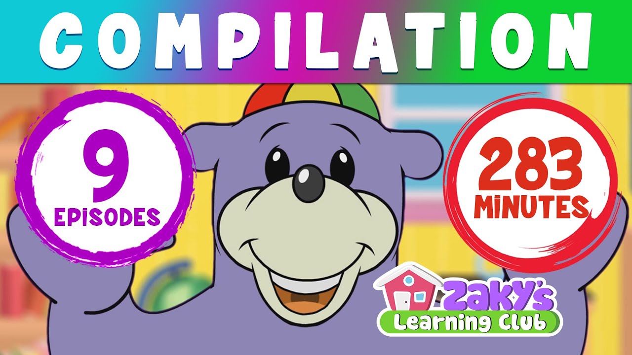 Zaky's Learning Club HUGE Compilation - Episodes 1 to 9