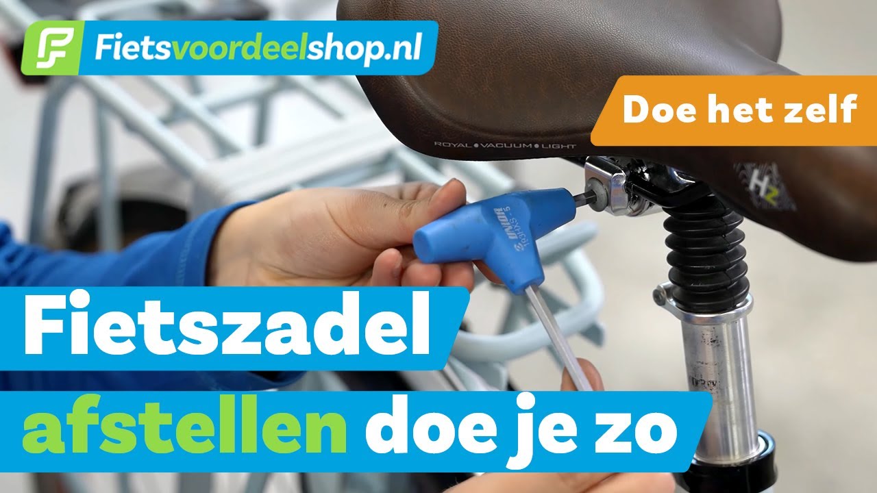 Fietszadel afstellen is belangrijk! Zo doe je dit - Fietsvoordeelshop.nl Doe Het Zelf