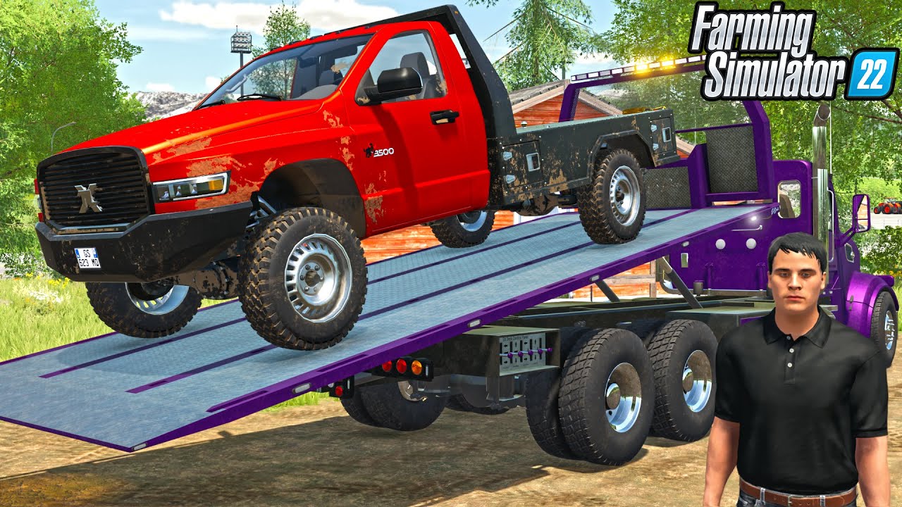 DESTROYING MY NEW TRUCK! | CAN WE MAKE MILLIONS? (FS22 CHALLENGE) FARMING SIMULATOR 22