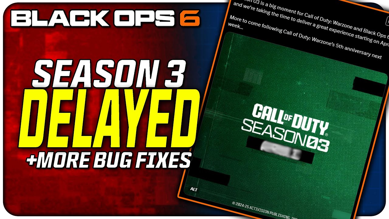 They Delayed Season 3 for Black Ops 6 & Warzone...