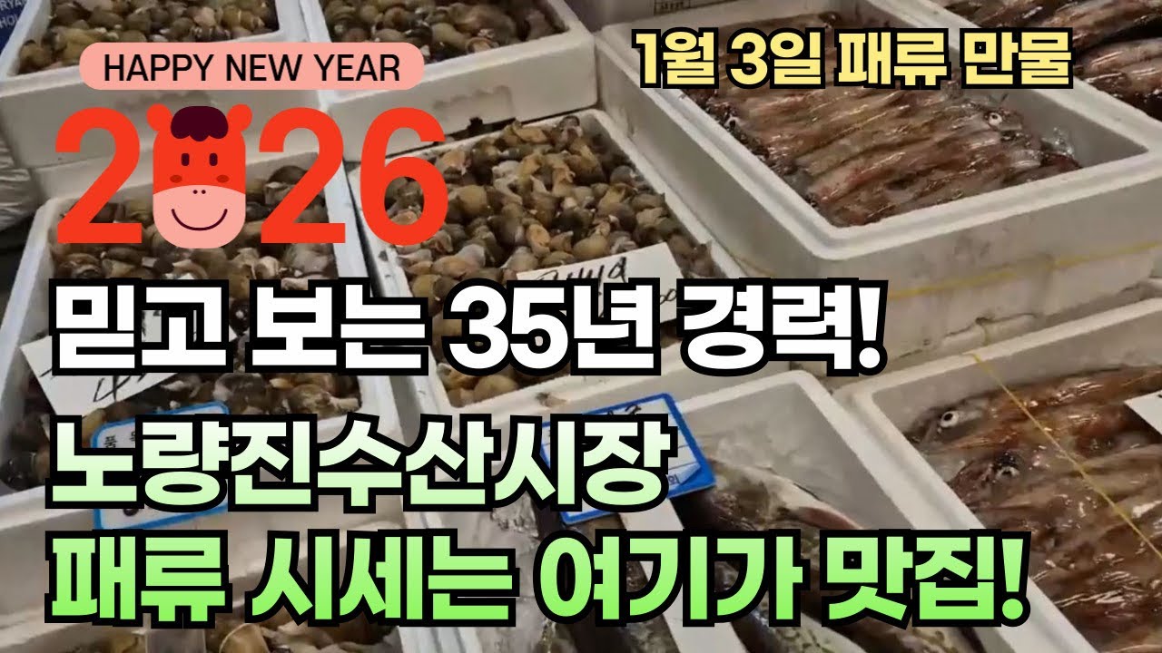 1월 3일 노량진수산시장 만물 (패류031) 시세정보 입니다. 35년 경력으로 믿고 찾아주세요☺