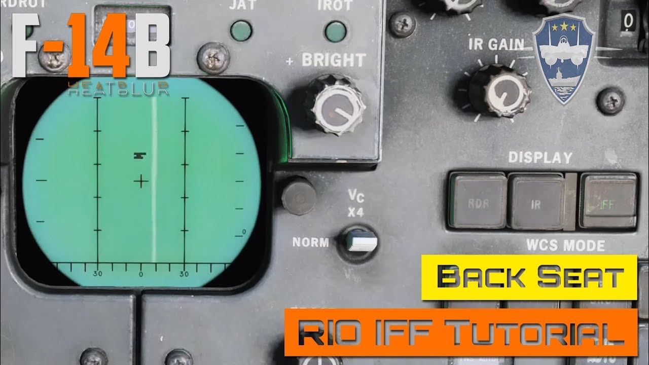 DCS World - F-14 Tomcat - Back Seat - RIO IFF Tutorial