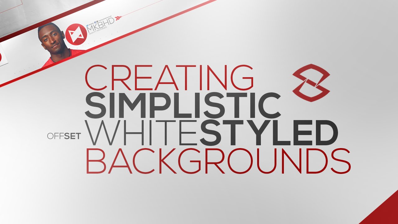 Photoshop Tutorial: Creating Simplistic White Styled Backgrounds