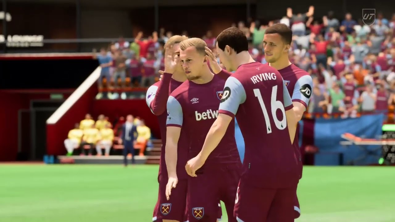 West Ham soccer match  906yt