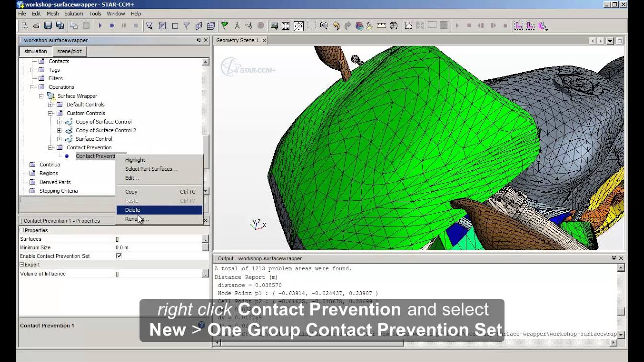 LearnCAx Tutorial - STAR CCM - Surface Wrapper