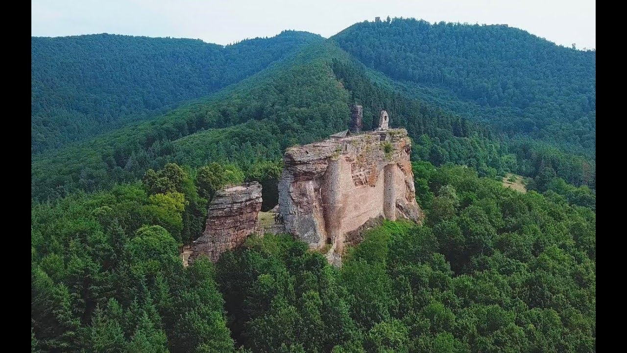 Burg Fleckenstein - Drohnenaufnahmen - Château de Fleckenstein