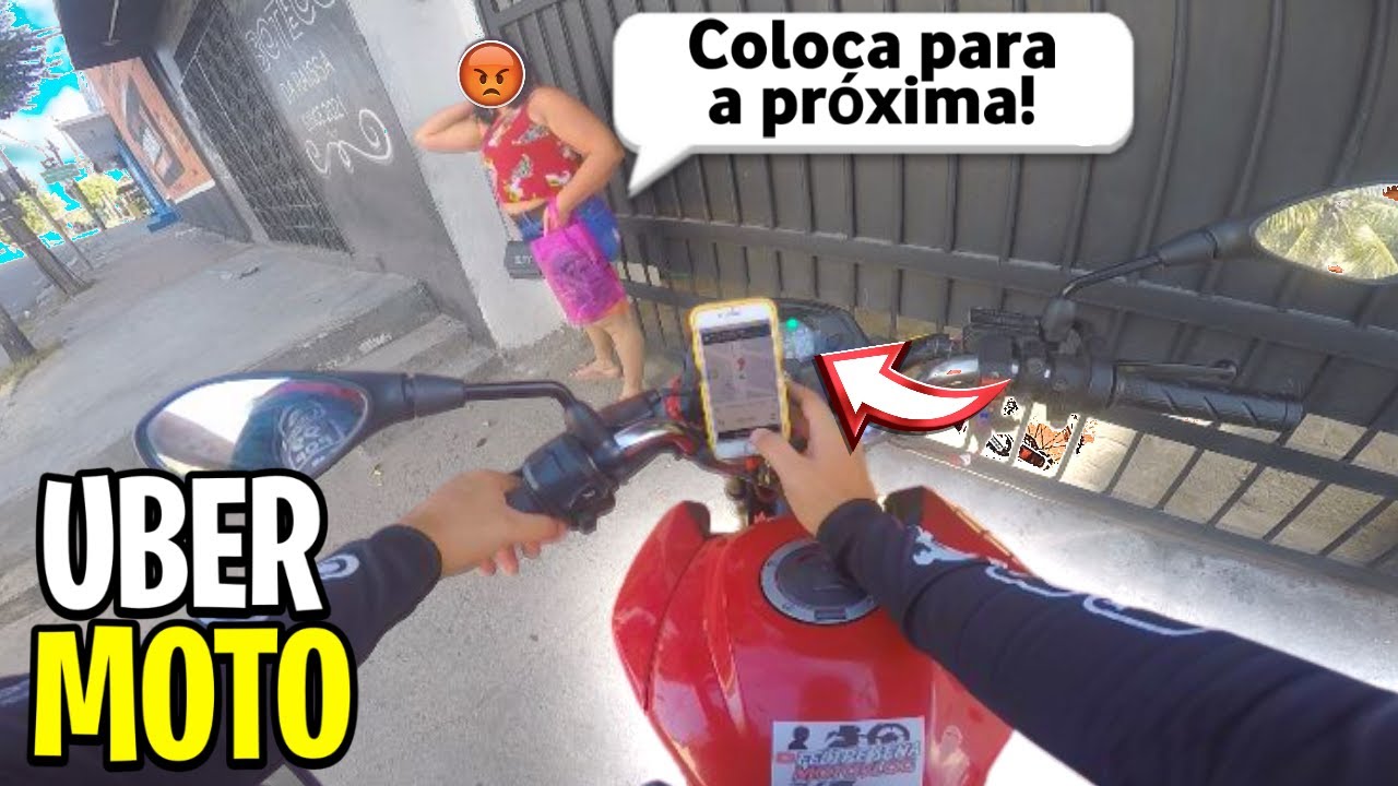 🤑UBER MOTO TEM QUE SABER ESCOLHER CORRIDA *para ganhar dinheiro* - Felipe Sena Motovlog (Fan 160)
