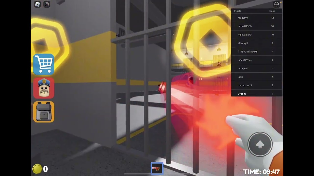 Pranking random people with the god blaster in Barry’s prison run
